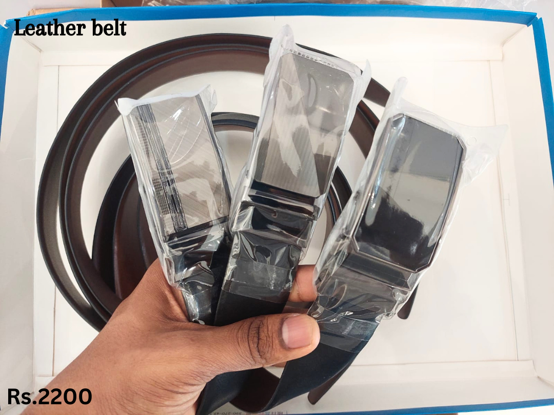 Leather belt