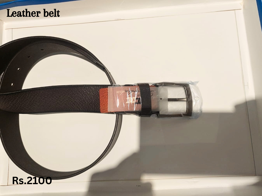 Leather belt